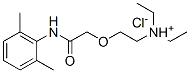 2-[(2,6-dimethylphenyl)carbamoylmethoxy]ethyl-diethyl-azanium chloride Struktur