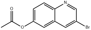 3-bromoquinolin-6-yl acetate Struktur