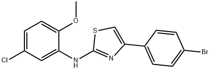 4-(4-bromophenyl)-N-(5-chloro-2-methoxyphenyl)-1,3-thiazol-2-amine Struktur