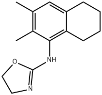 1-NAPHTHYLAMINE, 5,6,7,8-TETRAHYDRO-2,3-DIMETHYL-N-(2-OXAZOLINYL)- Struktur