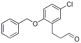 Benzenepropanal, 5-chloro-2-(phenylMethoxy)- Struktur