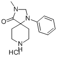 3-methyl-1-phenyl-1,3,8-triazaspiro[4,5]decan-4-one hydrochloride Struktur