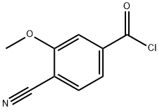 Benzoyl chloride, 4-cyano-3-methoxy- (9CI) Struktur