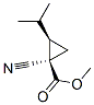 Cyclopropanecarboxylic acid, 1-cyano-2-(1-methylethyl)-, methyl ester, cis- (9CI) Struktur