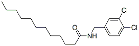 N-[(3,4-dichlorophenyl)methyl]dodecanamide Struktur