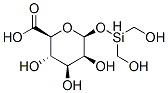 1-O-(dihydroxymethylsilyl)-beta-D-mannopyranuronic acid Struktur