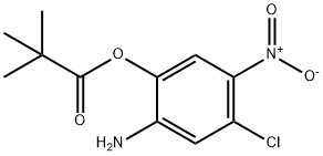 2,2-Dimethylpropionic acid 2-amino-4-chloro-5-nitrophenyl ester Struktur