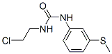 3-(2-Chloroethyl)-1-[m-(methylthio)phenyl]urea Struktur