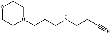 3-[(3-MORPHOLINOPROPYL)AMINO]PROPANENITRILE Struktur