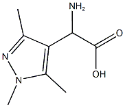 amino(1,3,5-trimethyl-1H-pyrazol-4-yl)acetic acid(SALTDATA: 1.97HCl H2O) Struktur