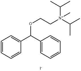 AMMONIUM, DIISOPROPYL(2-DIPHENYLMETHOXYETHYL)METHYL-, IODIDE Struktur