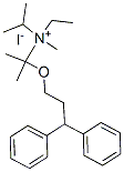 2-(3,3-diphenylpropoxy)ethyl-methyl-dipropan-2-yl-azanium iodide Struktur