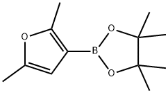 2-(2,5-Dimethylfuran-3-yl)-4,4,5,5-tetramethyl-1,3,2-dioxaborolane Struktur