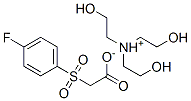 tris-(2-hydroxyethyl)ammonium 4-fluorophenylsulfonylacetate Struktur