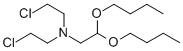 (Bis(2-chloroethyl)amino)acetaldehyde dibutyl acetal Struktur