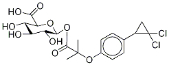 Ciprofibrate-O-β-Glucuronide Struktur