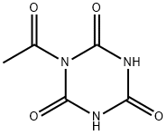 1,3,5-Triazine-2,4,6(1H,3H,5H)-trione, 1-acetyl- (9CI) Struktur