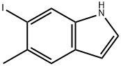 6-Iodo-5-Methyl 1H-indole Struktur