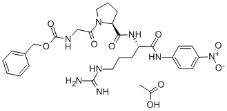 N-CBZ-GLY-PRO-ARG P-NITRO-ANILIDE ACETATE SALT Struktur