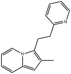 2-Methyl-3-(2-pyridin-2-yl-ethyl)-indolizine Struktur