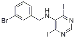 N-(3-BROMOBENZYL)-4,6-DIIODOPYRIMIDIN-5-AMINE Struktur