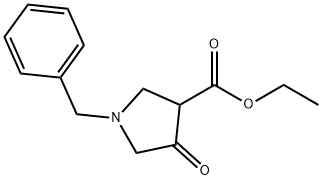 ethyl 1-benzyl-4-oxo-pyrrolidine-3-carboxylate Struktur