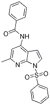 BenzaMide, N-[6-Methyl-1-(phenylsulfonyl)-1H-pyrrolo[2,3-b]pyridin-4-yl]- Struktur