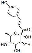 1-(4-coumaroyl)alpha-rhamnopyranose Struktur