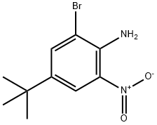 2-BroMo-4-(tert-butyl)-6-nitroaniline Struktur