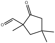 1,4,4-TRIMETHYL-2-OXOCYCLOPENTANECARBALDEHYDE Struktur