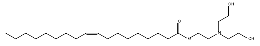 2-[bis(2-hydroxyethyl)amino]ethyl oleate  Struktur