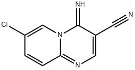 3-Cyano-4-imino-7-chloro-4H-pyrido[1,2-a]-pyrimidine Struktur