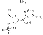 2'-DEOXYADENOSINE-3'-MONOPHOSPHATE AMMONIUM SALT Struktur