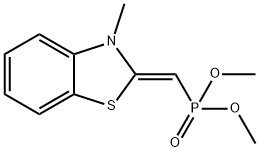 Phosphonic acid, [(3-methyl-2(3H)-benzothiazolylidene)methyl]-, dimethyl ester, (Z)- (9CI) Struktur