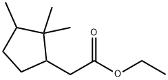 2,2,3-Trimethylcyclopentaneacetic acid ethyl ester Struktur