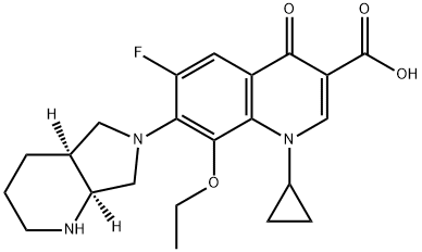 1-Cyclopropyl-8-ethoxy-6-fluoro-7-[(4aS,7aS)-octahydro-6H-pyrrolo[3,4-b]pyridin-6-yl]-4-oxo-1,4-dihydroquinoline-3-carboxylic acid