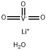 Lithium metavanadate dihydrate Struktur