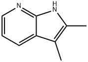 2,3-二甲基-1H-吡咯并[2,3-B]吡啶 結(jié)構(gòu)式