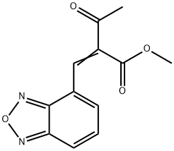 2-Benzo[1,2,5] oxadiazol-4-yl Methylene-3-oxo-butyric acid methyl ester Structure