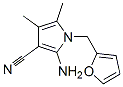 2-AMINO-1-(2-FURYLMETHYL)-4,5-DIMETHYL-1H-PYRROLE-3-CARBONITRILE Struktur