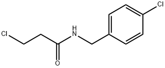 3-CHLORO-N-(4-CHLORO-BENZYL)-PROPIONAMIDE Struktur