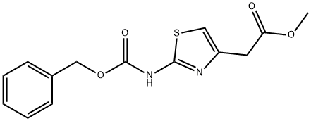 Methyl 2-(2-(((benzyloxy)carbonyl)aMino)thiazol-4-yl)acetate Struktur