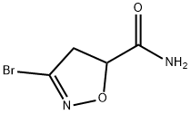 3-BroMo-4,5-dihydro-isoxazol-5-carboxaMide Struktur