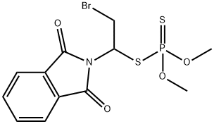 2-[2-Bromo-1-[(dimethoxyphosphinothioyl)thio]ethyl]-2H-isoindole-1,3-dione Struktur