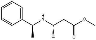 (S)-Methyl 3-((S)-1-phenylethylaMino)butanoate Struktur