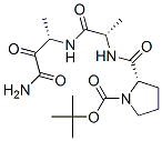 N-tert-butyloxycarbonyl-prolyl-alanyl-alanyl-methylamide Struktur