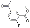 Methyl 5-acetyl-2-fluorobenzoate Struktur