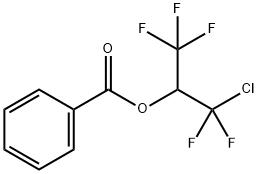 1-Chloro-1,1,3,3,3-pentafluoro-2-propanol benzoate Struktur