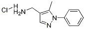 5-METHYL-1-PHENYL-(1H-PYRAZOL-4-YLMETHYL)AMINE HYDROCHLORIDE Struktur