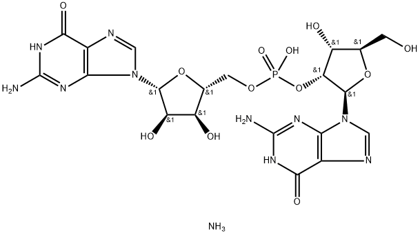 GUANYLYL-(2',5')-GUANOSINE,AMMONIUMSALT Struktur